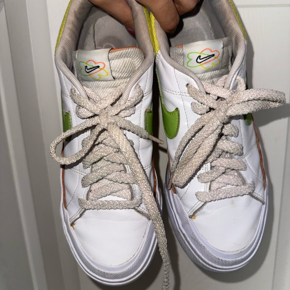 Nike Court Vision Low – White/Green/Yellow